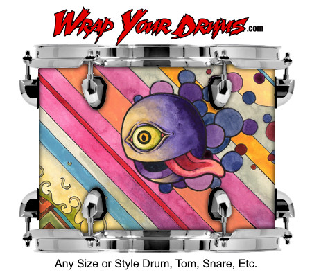 Buy Drum Wrap Psychedelic Theeye Drum Wrap