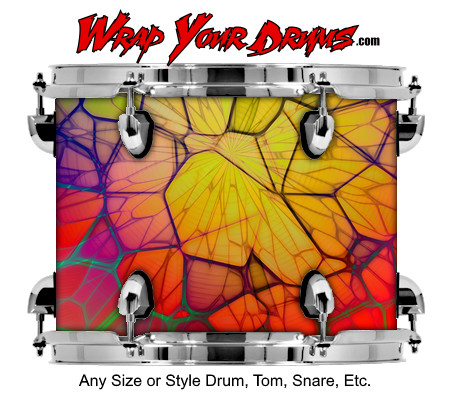 Buy Drum Wrap Trippy Fracture Drum Wrap