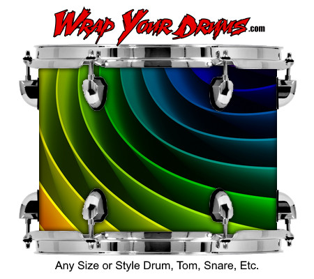 Buy Drum Wrap Trippy Ribbon Drum Wrap