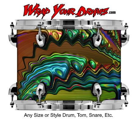 Buy Drum Wrap Trippy Sharp Drum Wrap