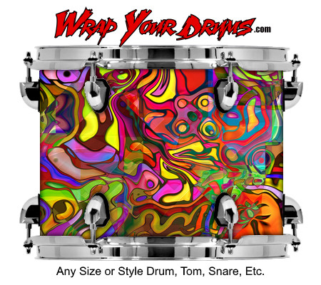 Buy Drum Wrap Trippy Show Drum Wrap