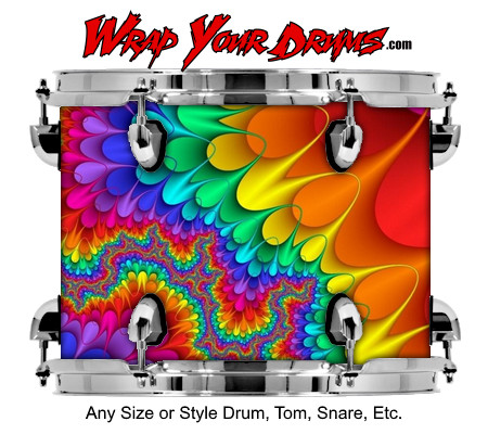 Buy Drum Wrap Trippy Spread Drum Wrap