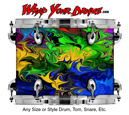 Buy Drum Wrap Trippy Trip Drum Wrap