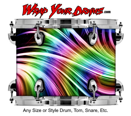 Buy Drum Wrap Trippy Waves Drum Wrap