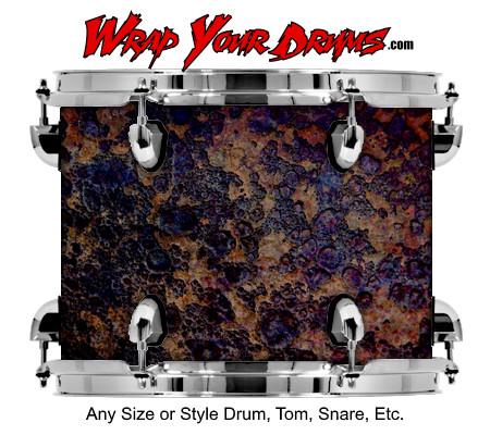 Buy Drum Wrap Psycho Rust Drum Wrap