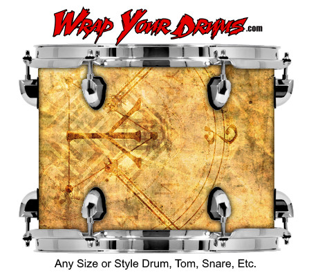 Buy Drum Wrap Psycho Symbol Drum Wrap
