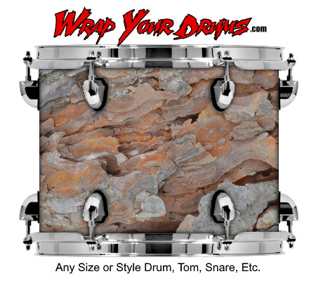 Buy Drum Wrap Rock Bark Drum Wrap