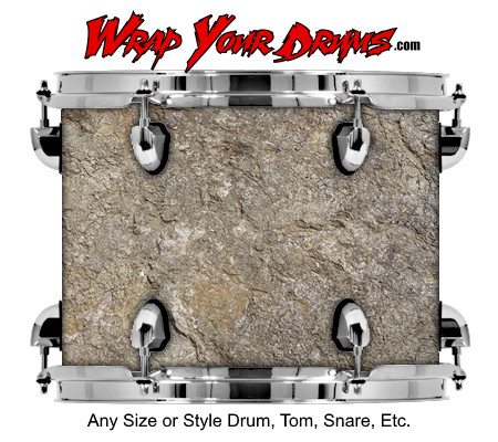 Buy Drum Wrap Rock Face Drum Wrap