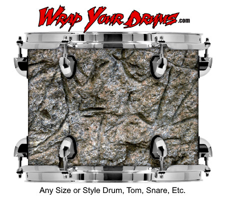 Buy Drum Wrap Rock Glyphs Drum Wrap