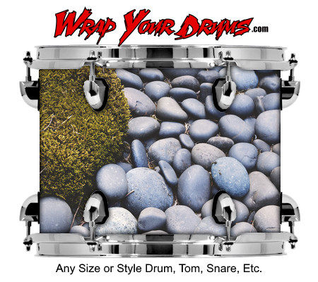 Buy Drum Wrap Rock Stones Drum Wrap