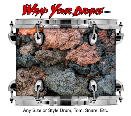 Buy Drum Wrap Rock Volcanic Drum Wrap