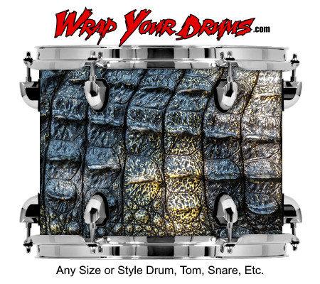 Buy Drum Wrap Skinshop Alligator Back Drum Wrap