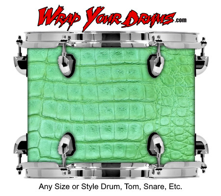 Buy Drum Wrap Skinshop Alligator Green Drum Wrap