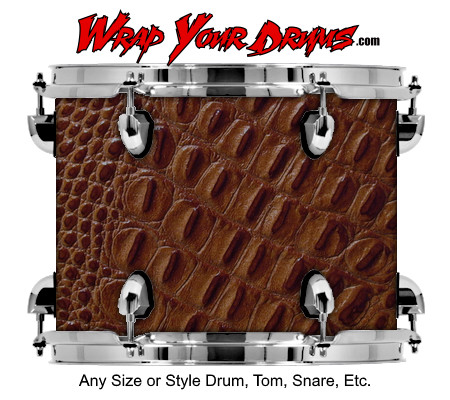 Buy Drum Wrap Skinshop Alligator Orange Drum Wrap