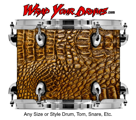 Buy Drum Wrap Skinshop Alligator Tan Drum Wrap