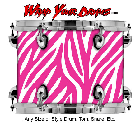 Buy Drum Wrap Skinshop Painted Pinkstripe Drum Wrap