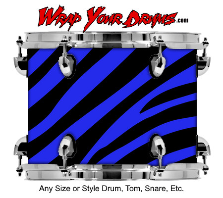 Buy Drum Wrap Skinshop Painted Stripe Blue Drum Wrap