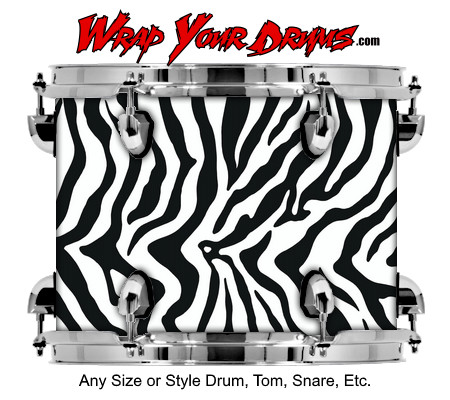 Buy Drum Wrap Skinshop Painted Zebra Drum Wrap