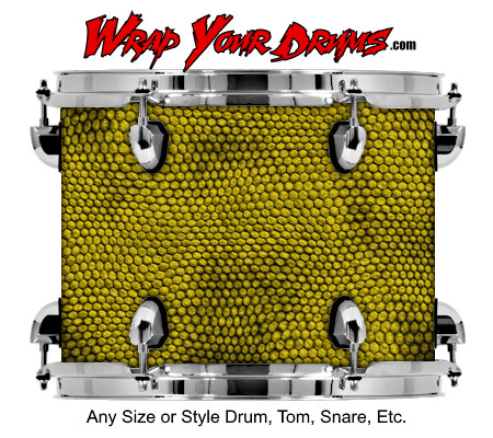 Buy Drum Wrap Skinshop Snake Green Drum Wrap