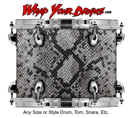 Buy Drum Wrap Skinshop Snake Grey Drum Wrap
