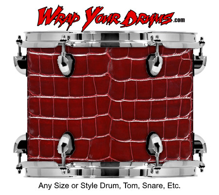Buy Drum Wrap Skinshop Snake Maroon Drum Wrap