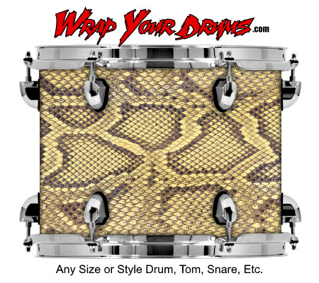 Buy Drum Wrap Skinshop Snake Tan Drum Wrap