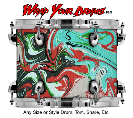 Buy Drum Wrap Swirl Cloth Drum Wrap