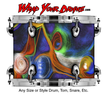 Buy Drum Wrap Swirl Plasma Drum Wrap
