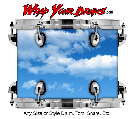 Buy Drum Wrap Texture Clouds Drum Wrap