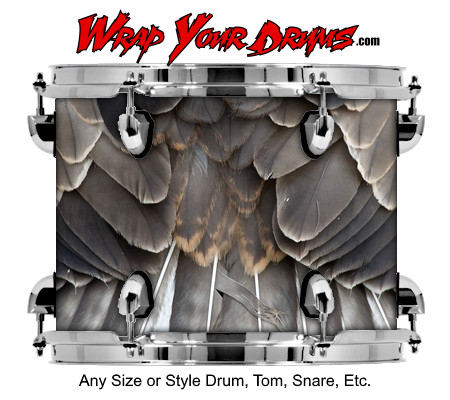 Buy Drum Wrap Texture Feathers Drum Wrap
