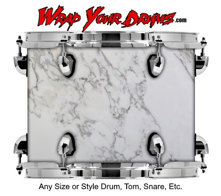 Buy Drum Wrap Texture Whitemarble Drum Wrap