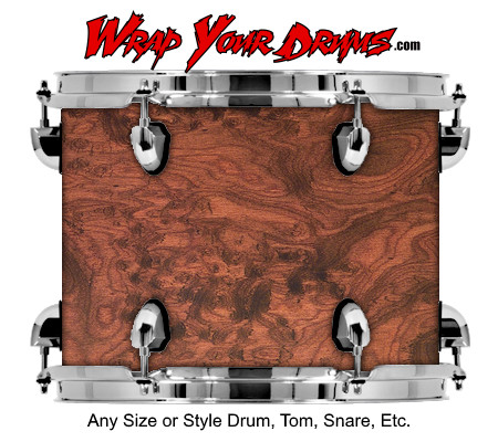 Buy Drum Wrap Woodshop Exotic Burl Drum Wrap