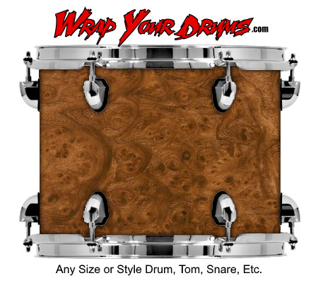 Buy Drum Wrap Woodshop Exotic Burlclassic Drum Wrap